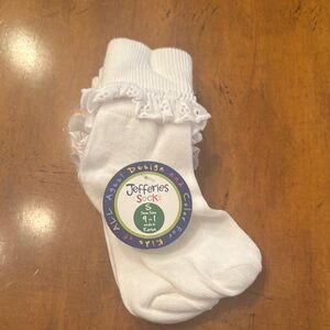 NWT Jefferies Sisters Lace Socks - White small (9-1)
